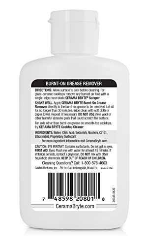 Cerama Bryte Burnt on Grease Remover, 2 Ounce Bottle (20812) - Image 2